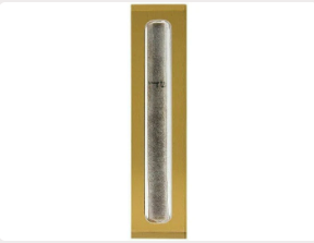 Custodia moderna Mezuzah in acrilico su misura con corona d'oro Design-gioiello religioso articolo decorativo - Product Image 4
