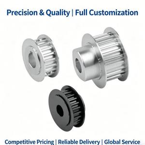 Poulie de synchronisation haute précision AT5 AT10 8M, en alliage d'aluminium personnalisable pour systèmes de convoyage - Product Image 2