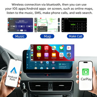 Pemutar Navigasi GPS Android 14 8 Core dengan CarPlay, Layar Terpisah & WiFi Terintegrasi 1 Tahun untuk AUDI Q5 10.25" Stereo Dashboard