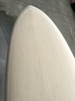 Planches de surf en bois plaqué personnalisées, revêtement époxy de qualité supérieure, EPS, canne blanche, planches de surf en bois