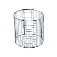 Panier en fil d'acier inoxydable avec poignée en fil métallique pour autoclave, panier de stérilisation de laboratoire
