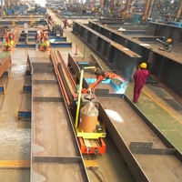 Station de travail de robot de soudage articulé à 6 axes automatique à poutre en H avec PLC et boîte de vitesses à vendre
