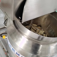 Réservoir de Stockage de Chocolat à Haute Productivité en Acier Inoxydable SS304 Poli Miroir, Chauffage à Double Enveloppe (Enveloppe d'Eau) pour Usine de Snacks