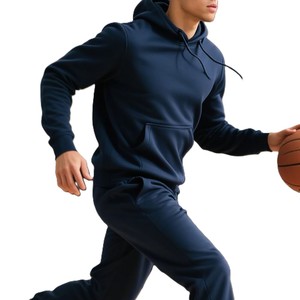 <b>Men</b> Comfortable Hoodie and <b>Jogger</b> Pants Outfit Casual Two Piece Clothing Set for Winter Activities <b>Men</b> Hooded 2 Pieces Set - Product Image 3