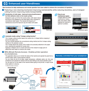Imprimante Mimaki <span class=keywords><strong>TS330</strong></span>-<span class=keywords><strong>1600</strong></span> à sublimation/solvant 2027 pour textiles et vêtements, à base d'encre à sublimation par transfert thermique à l'eau Mimaki <span class=keywords><strong>TS330</strong></span>-160 - Product Image 3