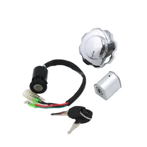 CG125 125CC 150CC Lock Set 점화 Switch 용 파워 Lock 와 크롬 가솔린 조 (캡 Lock