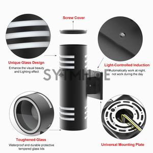 <span class=keywords><strong>2</strong></span> PCS Lumières de porche extérieur Immobilier IP65 Cylindre haut et bas Éclairage Led Cour Balcon Garage Applique murale extérieure - Product Image 5
