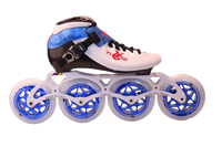 Patins à roulettes en fibre de carbone RS Professional à 3 ou 4 roues pour adolescents et adultes, taille unique, cadre en aluminium