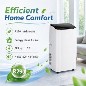 Climatiseur portable R290 14000 BTU, climatiseur domestique avec fonction de refroidissement et de chauffage pour appartement 9 000/10 000/12 000/14 000 B - Product Image 6