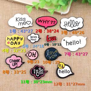 Venta caliente <span class=keywords><strong>Kissme</strong></span> Hello Lovediy dibujos animados acrílico Graffiti parche arena movediza teléfono caso pelo Clip decoraciones resina accesorios DIY - Product Image 4