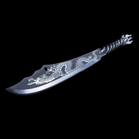 Couteau de cuisine chinois Longquan forgeage intégré et allongement couteau de coupe d'os extraterrestre couteau de scorpion de baleine