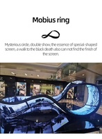 Module d'affichage Led Flexible incurvé d'écran doux P1.86 d'intérieur de haute qualité