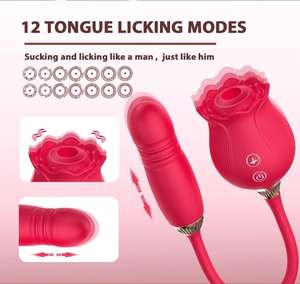 Neues Design Rote Rose Klitoris-Sauger Silikon Wiederaufladbar 100% Wasserdicht Vibrator Saugdildo Klit-Sauger Nippel-<span class=keywords><strong>Stimulator</strong></span> - Product Image 4