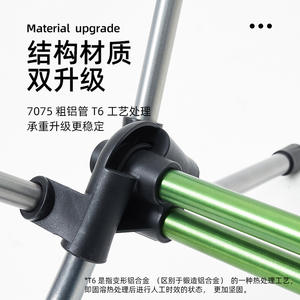 Silla Plegable de Playa Campout, de Aleación de Aluminio, Portátil, Asiento Bajo, para Campamento al Aire Libre, Color Gris Noble, Verde Militar - Product Image 5