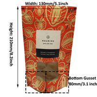 Sachets Doypack en papier kraft biodégradable avec fenêtre, refermables, pour emballage alimentaire, fabrication usine