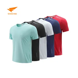 Activewear camicie da calcio da corsa per uomo Quick Dry Sport Fitness magliette palestra professionale abbigliamento sportivo Top