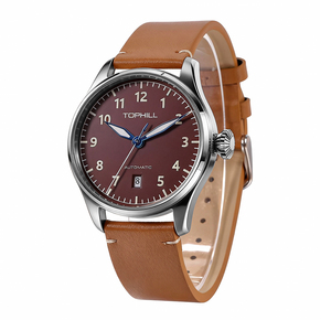 Jam Tangan Pria Otomatis Mekanik Sport Gaya Sederhana Mewah Logo Kustom Dial Retro Baja Tahan Karat dengan Fungsi Tanggal - Product Image 2