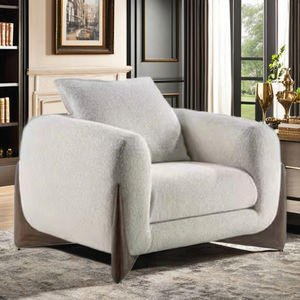 Canapé en tissu moderne minimaliste à trois places, canapé de luxe pour petit salon, taille personnalisable, villa, centre commercial - Product Image 3