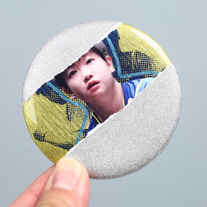 Weihang Custom Celebrity Badge Brushed Metal <b>Pin</b> For Fans Student Gift Leisure Wearable Accessory - Product Image 1