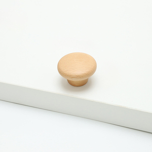Boutons de meuble en bois massif personnalisés, poignées de tiroir en forme de champignon, poignées en bois à trou unique pour armoire, meuble, mobilier - Product Image 6