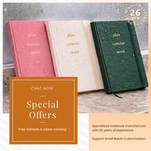 Carnet à couverture rigide A5 A6 personnalisé avec logo, 80g, 96 feuilles, papeterie, fournitures scolaires, carnet en tissu imperméable pour étudiants - Product Image 4