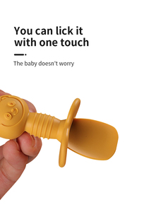 Juego de Cuchara y Tenedor de Silicona para Bebé, Libre de BPA, Apto para Alimentos, Cubiertos para Niños Pequeños, Utensilios para la Hora de Comer, Vajilla Infantil - Product Image 3