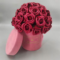 Boîtes à fleurs fantaisie faites à la main avec papier couché et forme personnalisée pour fleurs et gâteaux
