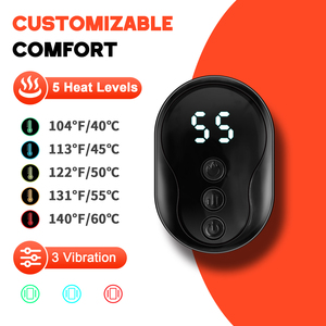 <span class=keywords><strong>Chauffe</strong></span>-mains et -pieds à chaleur vibrante infrarouge, physiothérapie, contrôleur sans fil, masseur de cou et d'épaules, compresse chaude, massage cervical - Product Image 3
