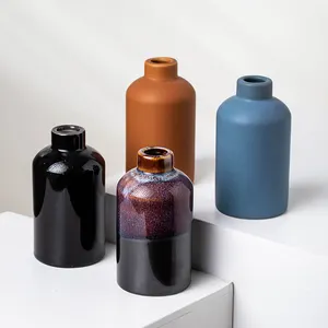 YUANWANG Modern Style Colorful Ceramic Flower Decor Vases Table Decorative Porcelain Vases