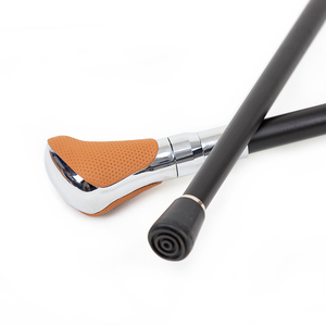 Canne de marche élégante et minimaliste, poignée orange de style voiture, poignée confortable, canne décorative - Product Image 6