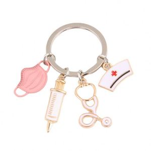 <b>Nurse's</b> Day Keychains Injection Stethophone <b>Nurse</b> Doctor Mask Keychain - Product Image 1