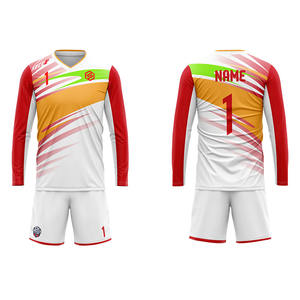 Set Jersey Sepak Bola Lengan Panjang Sublimasi Pakaian Sepak Bola Latihan Kaos Sepak Bola untuk Kiper - Product Image 2