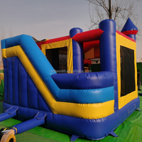 Commercial extérieur grand cavalier gonflable Trampoline enfants adulte videur château gonflable rebond maison sautant avec ventilateur