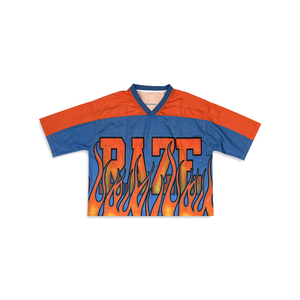 เสื้อเจอร์ซีย์แนวสตรีทพิมพ์ลายกราฟิกพิมพ์ซับลิเมชันทรงโอเวอร์ไซส์ตาข่ายผ้าโพลีเอสเตอร์ใส่ได้ตามท้องถนน - Product Image 2