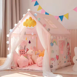 Vente en gros rose Lovely Playhouse Portable Pliable Filles Jeu D'intérieur Princesse Château Offre Spéciale Enfants Tente pour Bébé - Product Image 1
