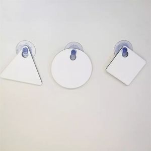 RubySub-señales de advertencia de MDF redondas para coche, accesorio de sublimación en blanco, con ventosa - Product Image 4