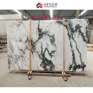 Đá Cẩm Thạch Trắng <span class=keywords><strong>Clivia</strong></span> Trung Quốc Với Các Tấm Gân Xanh Cho Tường Và Sàn Thiết Kế Tấm Đá Cẩm Thạch Trắng Ngọc Bích Phổ Biến Gân Xanh Lan - Product Image 5