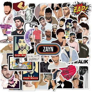 Étiquette Washi en vinyle imperméable personnalisé <span class=keywords><strong>Zayn</strong></span> Malik Singer UK Graffiti Sing Star décor bagages ordinateur portable 50 pièces - Product Image 1