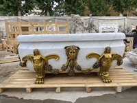 Baignoire en Bronze avec tête de lion