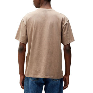 T-shirt Homme Oversize en Coton Lourd 100% Coton, Coupe Boxy, Épaules Tombantes, Style Streetwear, Uni et Cropped - Product Image 2