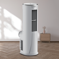 Climatiseur mobile portable vertical électrique domestique et hôtelier à économie d'énergie 18000 BTU, classe d'efficacité énergétique, avec déshumidificateur