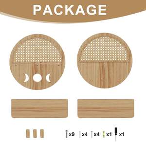 JUNJI-<span class=keywords><strong>Estantes</strong></span> flotantes de madera de 3 piezas <span class=keywords><strong>para</strong></span> colgar en la pared, estante de hierro de plástico metálico <span class=keywords><strong>para</strong></span> uso doméstico <span class=keywords><strong>para</strong></span> cocina, especias, ropa - Product Image 2