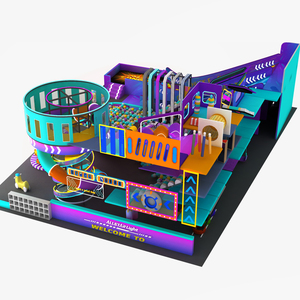 Aire de <span class=keywords><strong>jeux</strong></span> intérieure commerciale populaire pour enfants, équipement de parc d'attractions, zone de <span class=keywords><strong>trampoline</strong></span> <span class=keywords><strong>avec</strong></span> toboggan et piscine à balles - Product Image 5