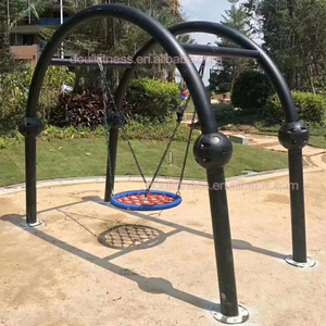 Sogno per bambini <span class=keywords><strong>adulti</strong></span> all'aperto creativo grande patio appeso arco <span class=keywords><strong>altalena</strong></span> parco giochi con comodo sedile in rete per i bambini - Product Image 4