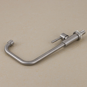 Grifo de Cocina de Acero Inoxidable, Monomando, Giratorio 360 Grados, Montaje en Encimera, Estilo Minimalista, Núcleo de Cobre - Product Image 2