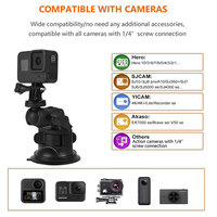 Trépied flexible pour adaptateur de micro Go Pro support d'écran de fenêtre pour gopro support d'aspiration Ram caméra d'action support de pare-brise