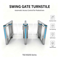 Portique de contrôle d'accès automatique à vitesse variable avec lecteur RFID, NFC, code QR et reconnaissance faciale pour gymnases, stades, bureaux (OEM, ODM)