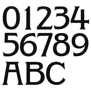 Numéros de maison modernes autocollants de 4 pouces, imperméables et résistants aux intempéries, pour boîte aux lettres, maison, hôtel, chambre, ferme, en acrylique noir - Product Image 6