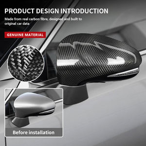 ES для Lexus ES IS GS 2013 2014 2015 2016 2017-2020 карбоновые зеркала для замены автомобильного углеродного волокна зеркало заднего вида внешняя оболочка - Product Image 4