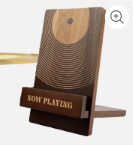 Auf Lager: Vinyl-Schallplattenständer aus Holz – Einfacher Vinyl-Plattenhalter und Präsentationsständer für Schallplatten